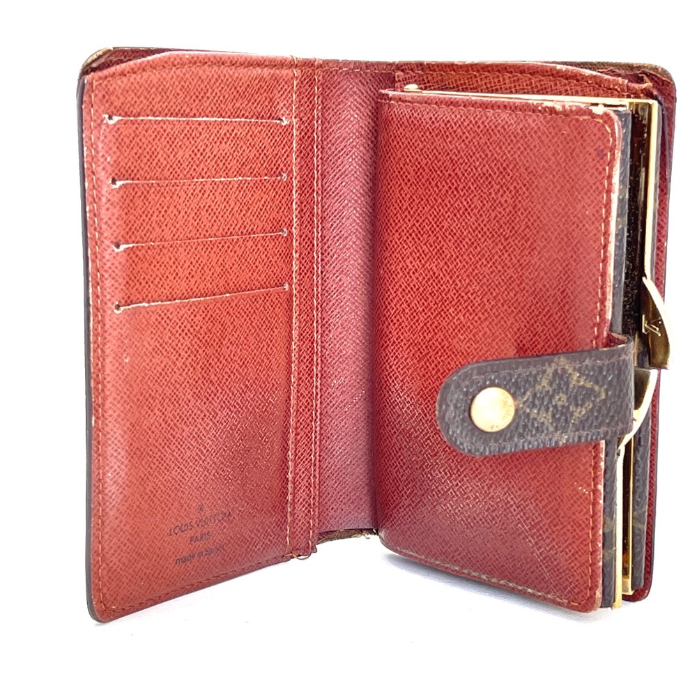 LOUIS VUITTON Monogram Porte Monnaie Viennois Bifold KissLock Wallet Authentic - Picture 11 of 14